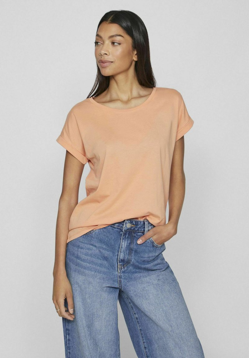 VILA VIDREAMERS NEW NOOS - T-shirt basic - shell coral