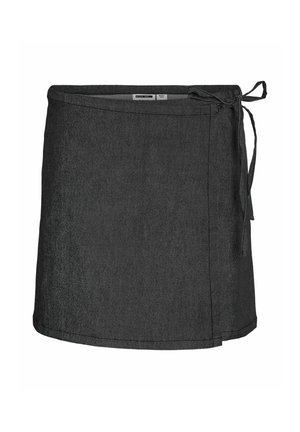 Noisy May, Wrap NMNICKI MINI - Jupe trapèze - grey denim