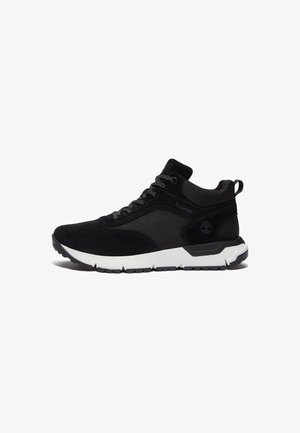 MID LACE-UP - Trainers - black suede w white