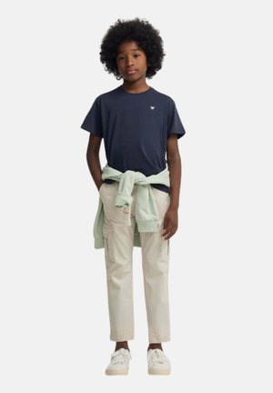 Silbon, PANTALONES CARGO CON CINTURA AJUSTABLE - Pantalones cargo - piedra