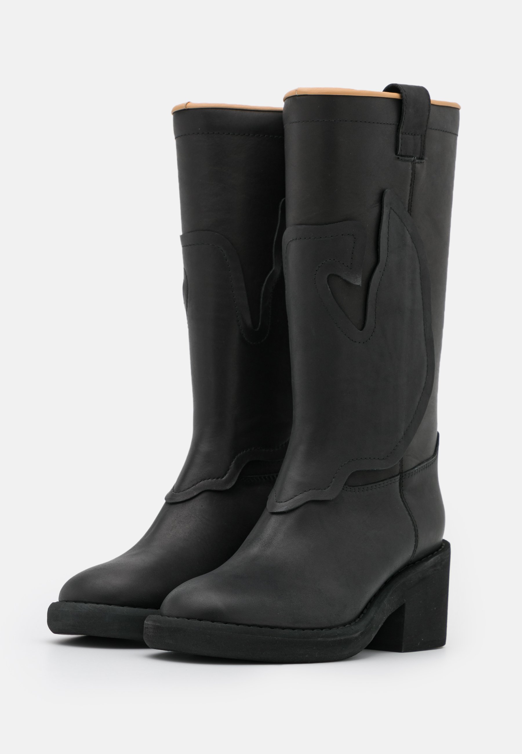 MM6 Maison Margiela STIVALE - Kaubojiški / motociklininko stiliaus batai -  black/juoda - Zalando.lt