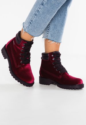 Snørestøvletter - bordeaux