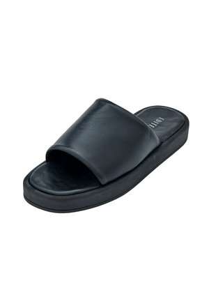 EDITED TIBORA - Pantolette flach - schwarz