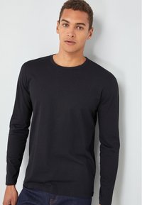 LONG SLEEVE CREW NECK - Top dugih rukava - black