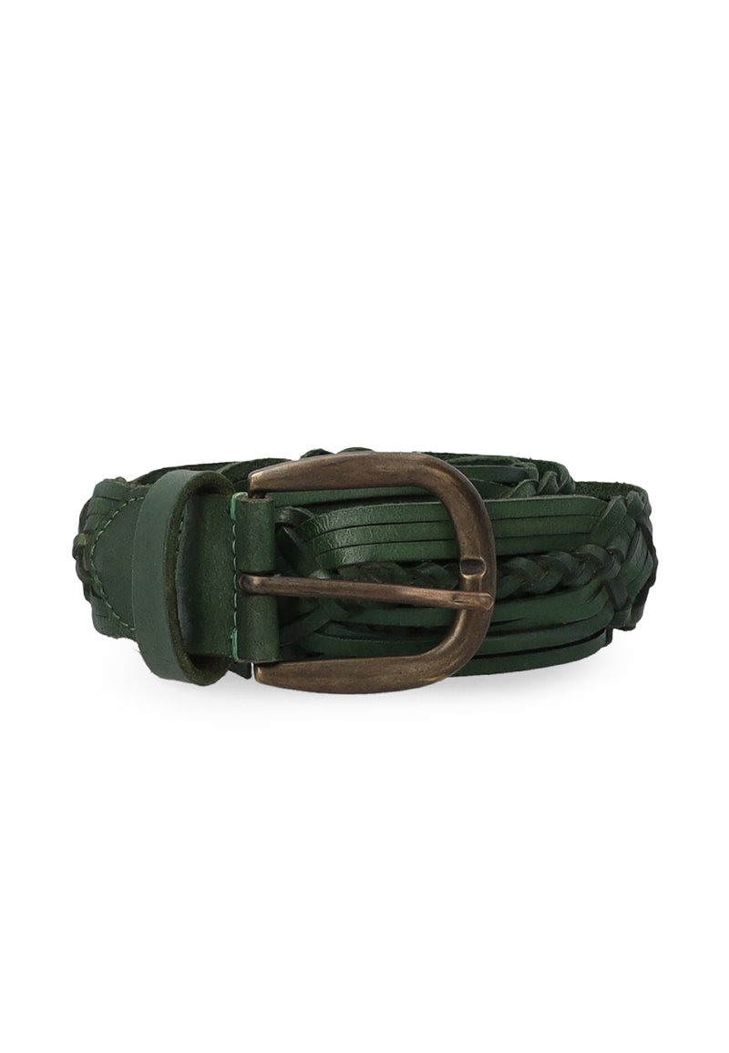 VENEZIA Gevlochten riem - green