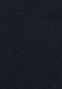 Dark navy knitted fabric with a smooth, consistent texture and a ribbed pattern, suitable for various textile applications.