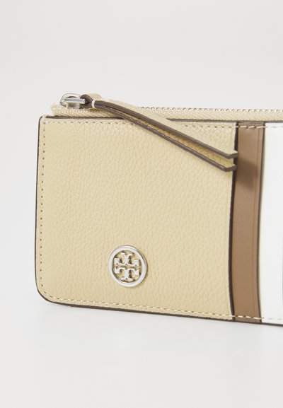 Tory Burch ROBINSON ZIP CARD CASE - Wallet - praline
