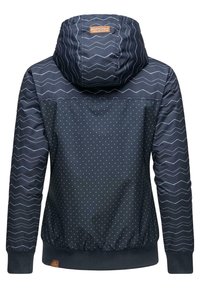 Ragwear NUGGIE ZIG ZAG INTL - Vinterjakke - navy chevron