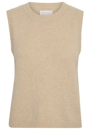 KEYJAS - Tops - beige melange