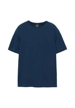 PULL&BEAR, SLIM FIT BASIC - T-SHIRT - Basic T-shirt - dark blue