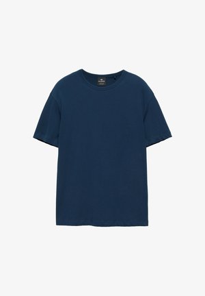 PULL&BEAR, SLIM FIT BASIC - T-SHIRT - Basic T-shirt - dark blue