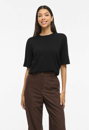 KURZÄRMELIGES - T-shirt basique - black beauty