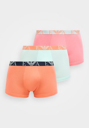 BOLD MONOGRAM PARTE BASSA TRUNK 3 PACK - Kitsad bokserid - pink/aqua/camellia