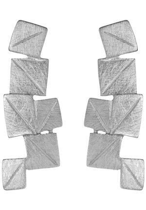 Earrings - silberfarben glanzmatt