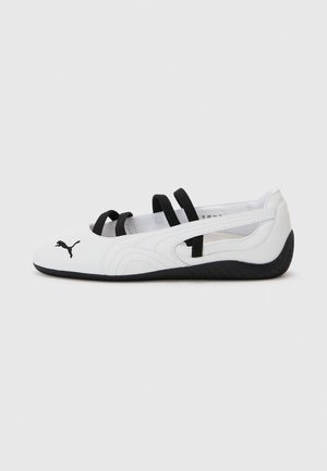 Puma, SPEEDCAT BALLET LTH WNS - Ballerines à bride cheville - white- white- black