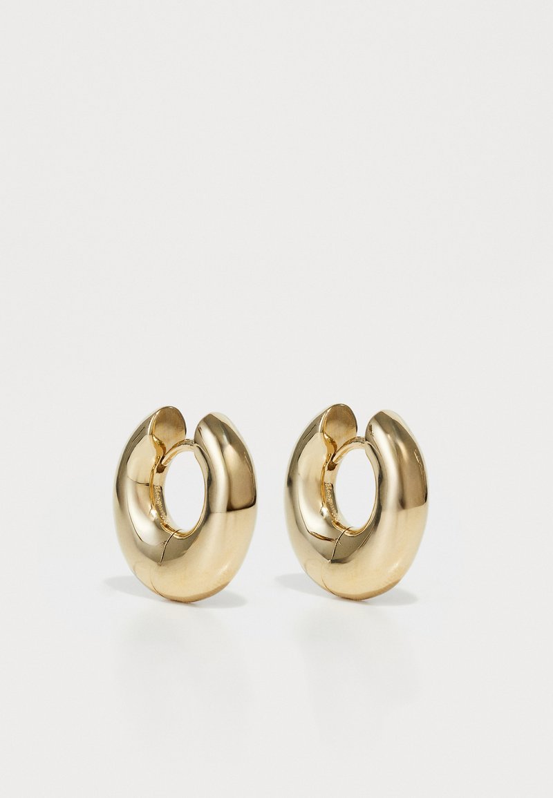 Otiumberg - SPHERICAL CHUNKY HOOPS - Korvakorut - yellow gold-coloured, Suurenna
