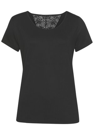 LASCANA Nachtwäsche Shirt - schwarz