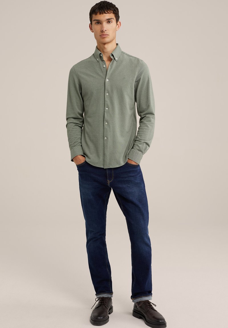 WE Fashion Overhemd zelfkant denim/selvage denim