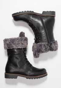 Caprice Botines con cordones - black
