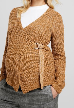 Chaqueta de punto - camel