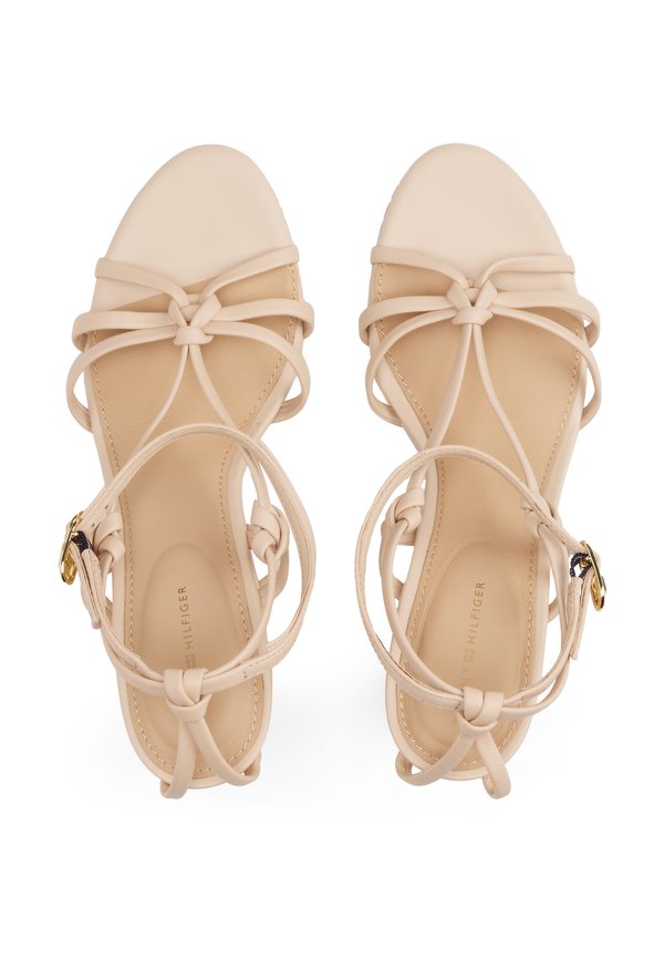 KNOTS WEDGE SANDAL - Wedge sandals - misty blush4