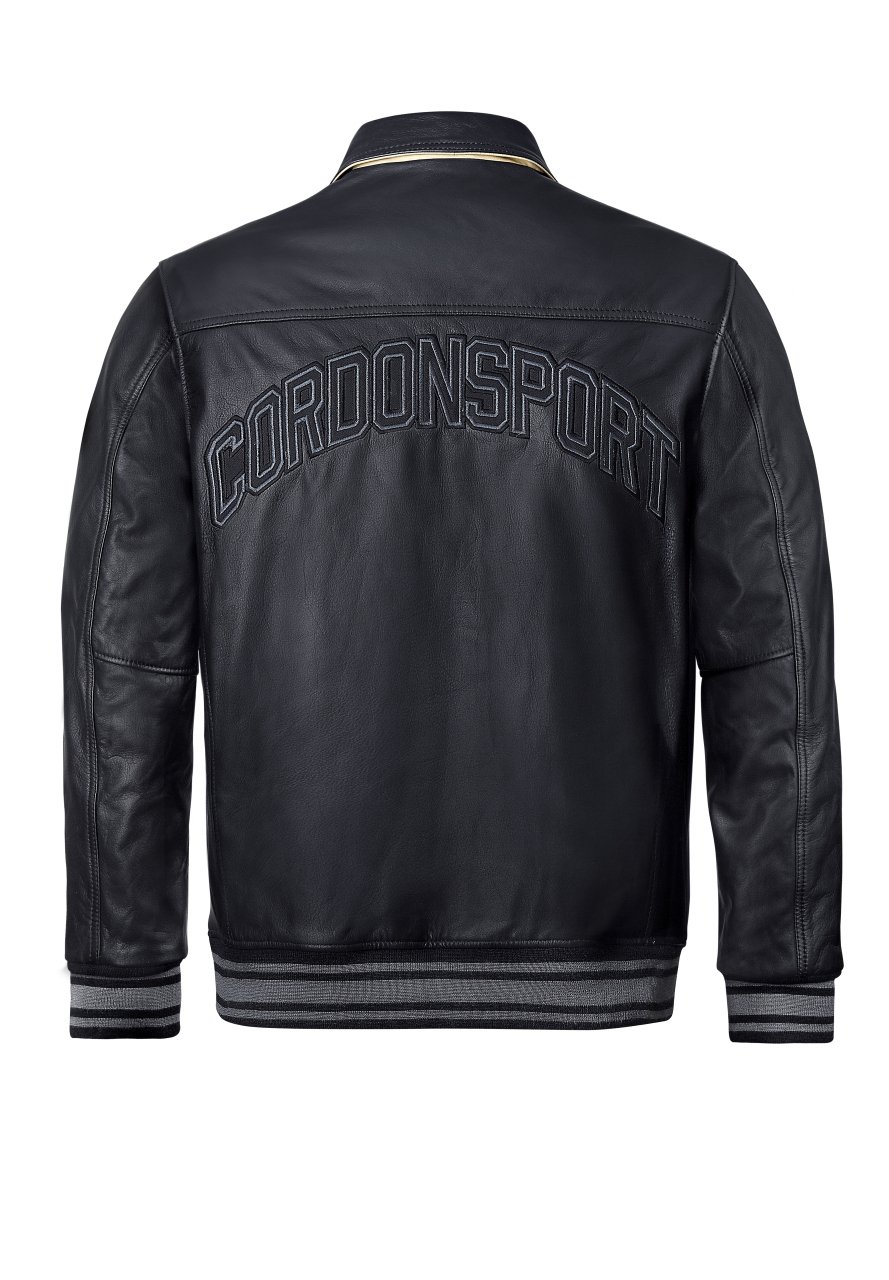 Cordon Sport VICTORIA - Leather jacket - super black/black - Zalando