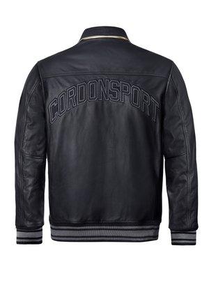 VICTORIA - Leather jacket - super black