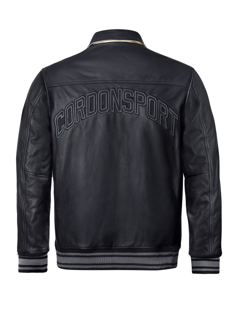 Cordon Sport VICTORIA Leather jacket super black/black Zalando