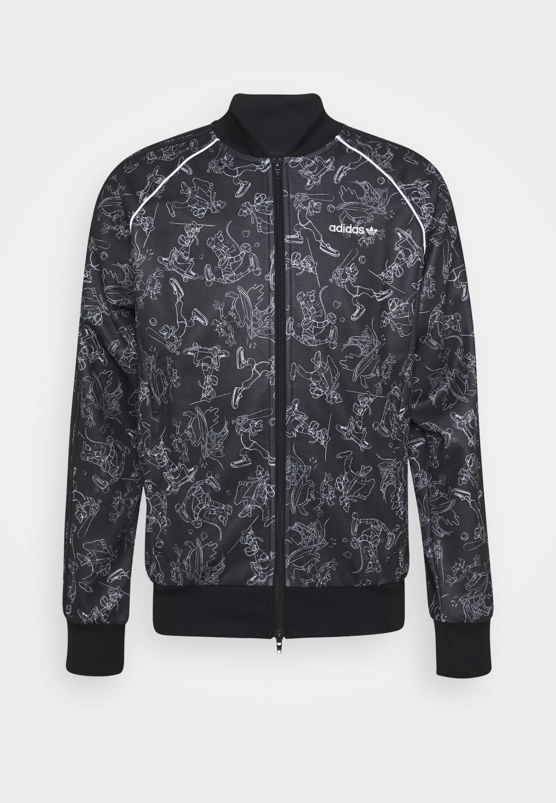adidas Originals GOOFY Bomberjacke blackwhiteschwarz adidas x Disney Goofy SST Track Jacket (Black White) | HHV