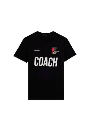UOMO COACH FEDERAZIONE ITALIANA FITNESS 2026 - Camiseta estampada - black