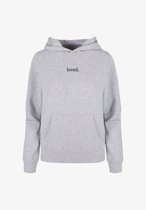 Merchcode, MERCHCODE DAMEN LADIES LOVE BASIC HOODY - Hanorac - heather grey