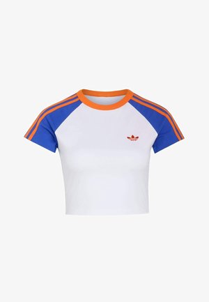 adidas Originals, ADIDAS ORIGINALS SST BABY TEE - T-shirt con stampa - white bold blue orange