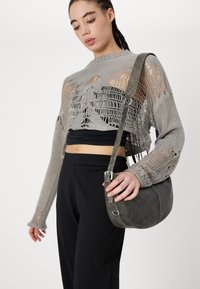 ONLY ONLPEACH LIFE PULL UP PANT  - Bukse - black