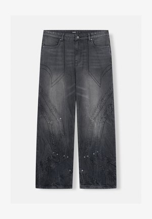 FAVELA HEAVY CUTLINE BLACK WAVE WASH UNISEX - Jeans Relaxed Fit - black washed
