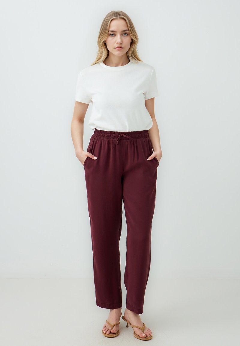 Jimmy Key Pantalon classique - burgundy