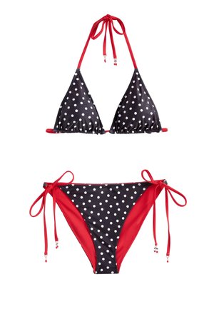 Friends Like These REGULAR FIT - BIKINI SET REVERSIBLE TRIANGLE TIE SIDE . - Bikini - black