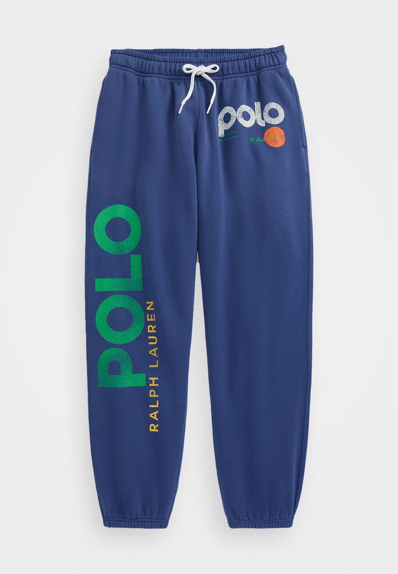 Polo Ralph Lauren WAVES ANKLE ATHLETIC - Tracksuit bottoms - blue yacht ...