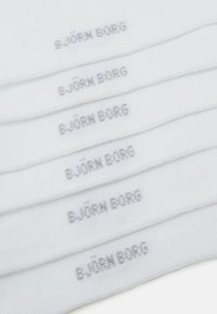 Björn Borg ESSENTIAL SOLID 6 PACK - Zoknik - white
