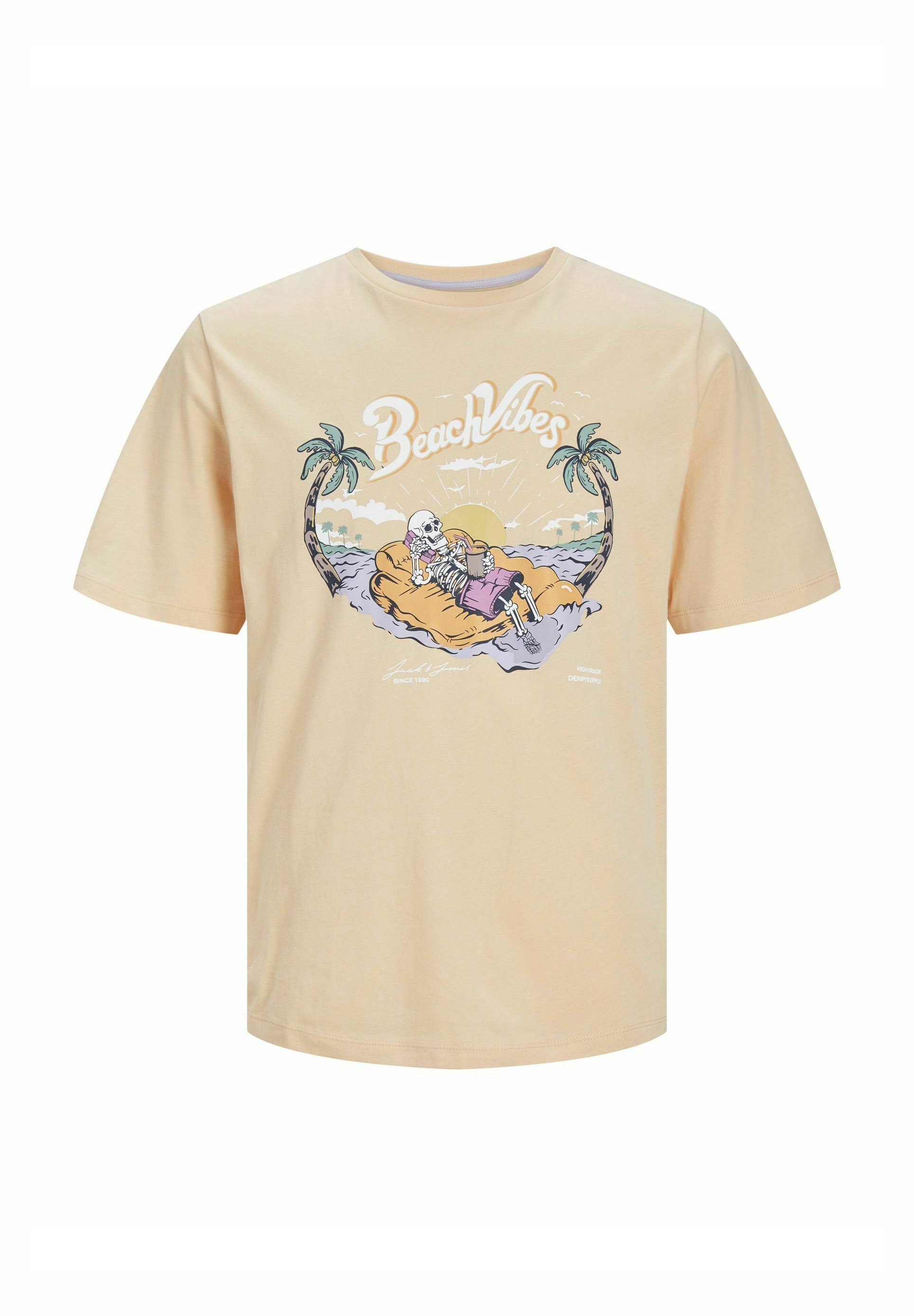 SALE!! BRAWN teeシャツ Jack & Jones JJZION - T-shirt z nadrukiem/morelowy - Zalando.pl