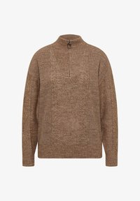 Sélectionné, dark toffee brown melange