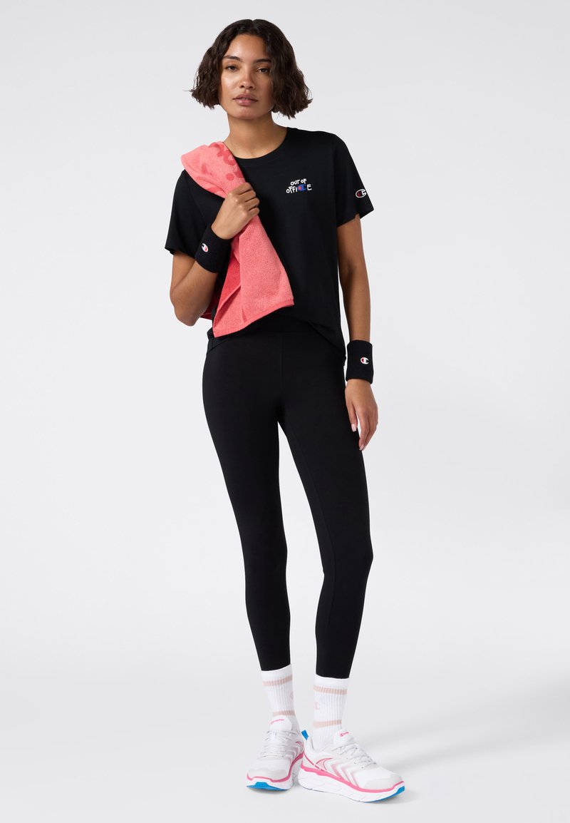 Champion T-shirt print zwart