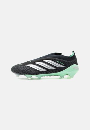 PREDATOR ELITE FG UNISEX - Футболни обувки за твърд терен - core black/silver-coloured metallic/pulse mint