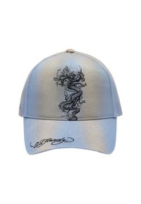 Ed Hardy FLAMING DRAGON TWILL FRONT - Cappellino - bleach