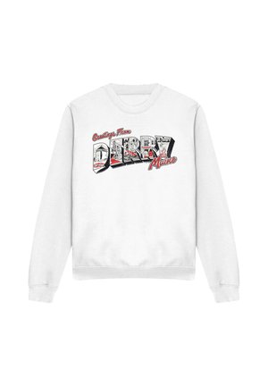 Cotton Soul, WELCOME TO DERRY GREETINGS FROM DERRY - Sweatshirt - white