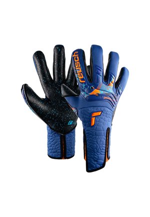 ATTRAKT FUSION - Guanti - trueblue shockingorange black