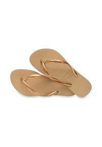 Havaianas SLIM - Sandales tongs - golden beige
