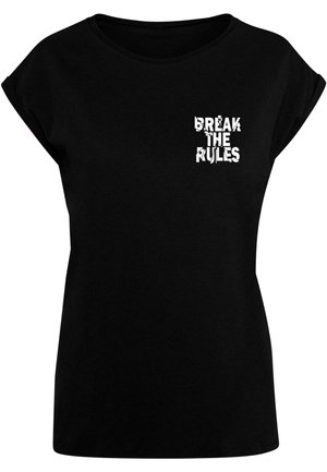 Merchcode, BREAK THE RULES 2 - Print T-shirt - black
