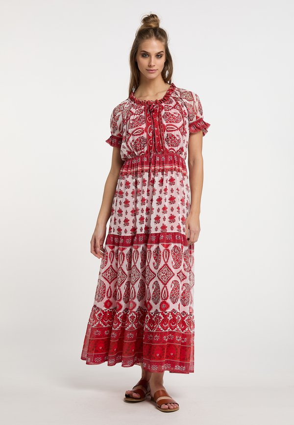 WITH ALL-OVER PRINT - Maxikleid - rot mehrfarbig