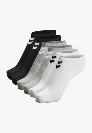 Hummel CHEVRON 6 PACK ANKLE - Socquettes - black white grey