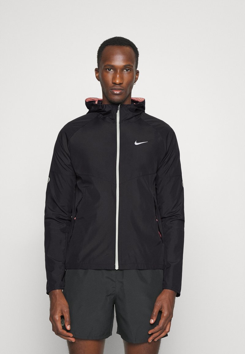 Nike Performance MILER Veste de running black/bright crimson